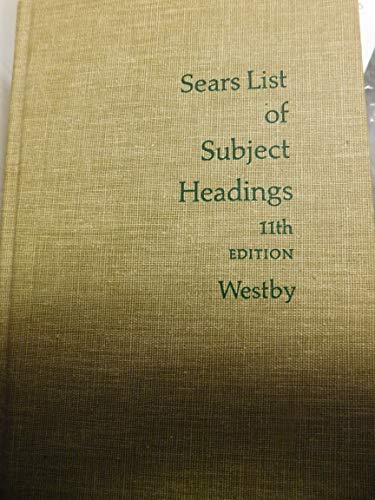 9780824206109: Sears list of subject headings