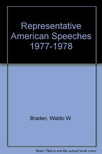 9780824206253: Representative American Speeches 1977-1978