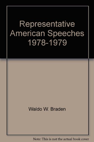 Stock image for Representative American Speeches 1978-1979 for sale by Better World Books