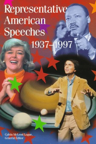 Beispielbild fr Representative American Speeches, 1937-1997 zum Verkauf von Better World Books