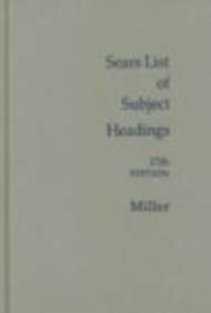 Beispielbild fr Sears List of Subject Headings zum Verkauf von Better World Books