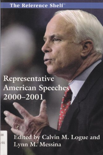 Beispielbild fr Representative American Speeches, 2000-2001 zum Verkauf von The Book Cellar, LLC