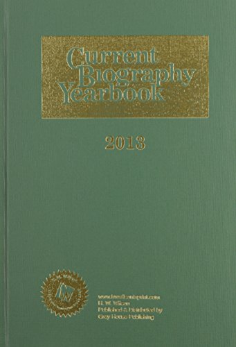 Stock image for Current Biography Yearbook 2013 for sale by Better World Books