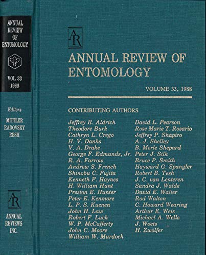 Stock image for Annual Review of Entomology: 1988 for sale by ThriftBooks-Atlanta