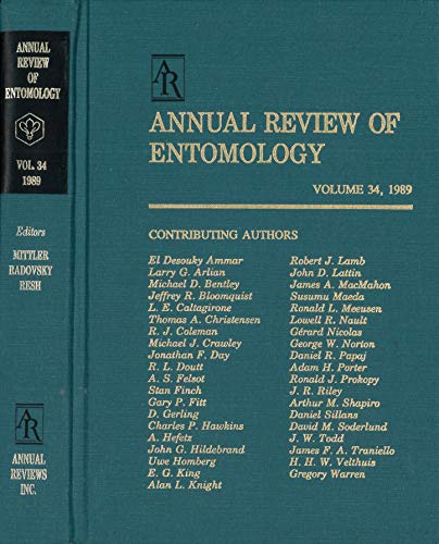 Stock image for Annual Review of Entomology Volume 34, 1989 for sale by Haaswurth Books