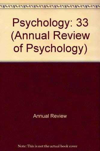 Imagen de archivo de Annual Review of Psychology a la venta por Better World Books