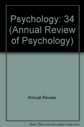 Beispielbild fr Annual Review of Psychology zum Verkauf von Better World Books