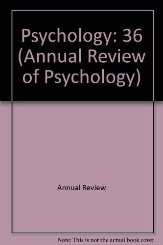 Stock image for Annual Review of Psychology for sale by Better World Books