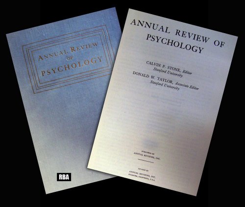 Stock image for Annual Review of Psychology, Volume 49, 1998 for sale by Philip Emery