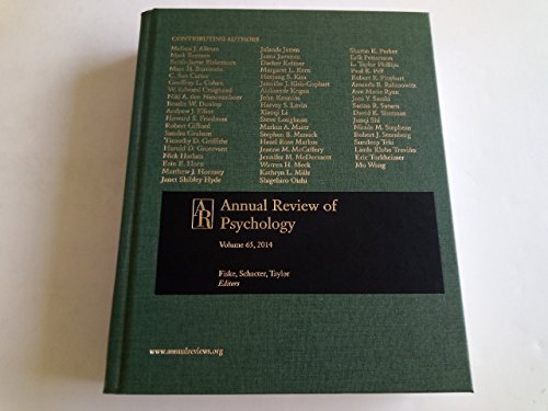 9780824302658: Annual Review of Psychology 2014: 65