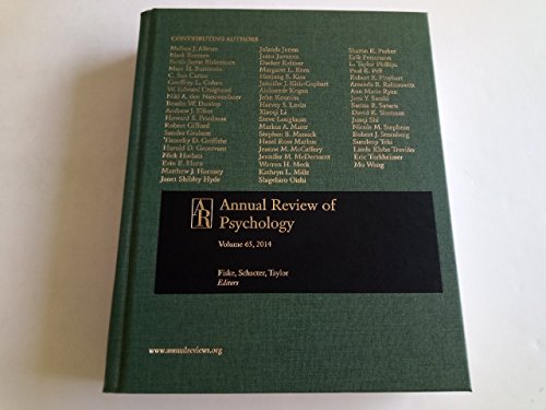 Imagen de archivo de Annual Review of Psychology 2014 a la venta por Irish Booksellers