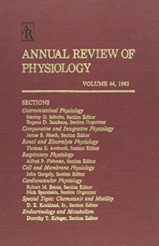 Imagen de archivo de Annual Review of Physiology, Vol. 44, 1982 a la venta por Brainbooks