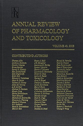 Annual Review of Pharmacology and Toxicology 2003