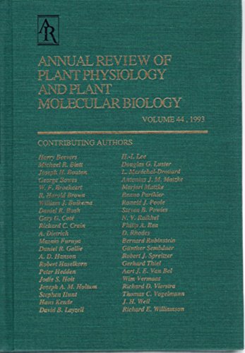 Annual Review of Plant Physiology and Plant Molecular Biology: 1993 (Annual Review of Plant Biology) (9780824306441) by Briggs, Winslow R.; Jones, Russell L.