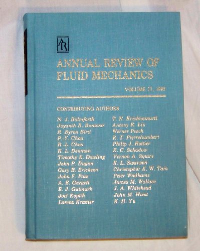 Beispielbild fr Annual Review of Fluid Mechanics. Volume 9, 1977 zum Verkauf von RPL Library Store