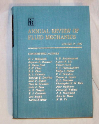 Stock image for Annual Review of Fluid Mechanics. Volume 9, 1977 for sale by RPL Library Store