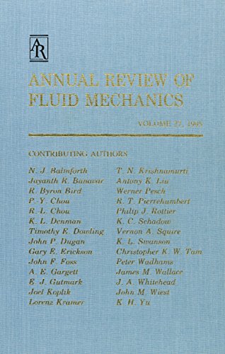 Stock image for Annual Review of Fluid Mechanics for sale by Better World Books: West