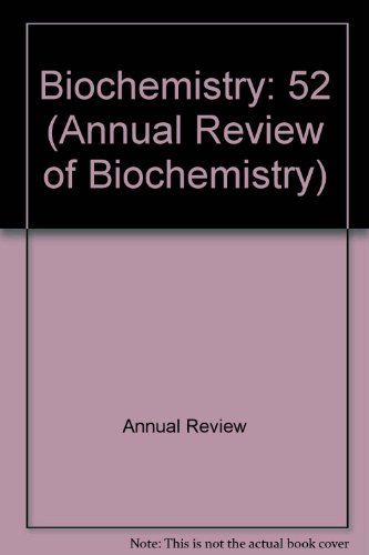 Beispielbild fr Annual Review of Biochemistry (Vol. 52) zum Verkauf von General Eclectic Books