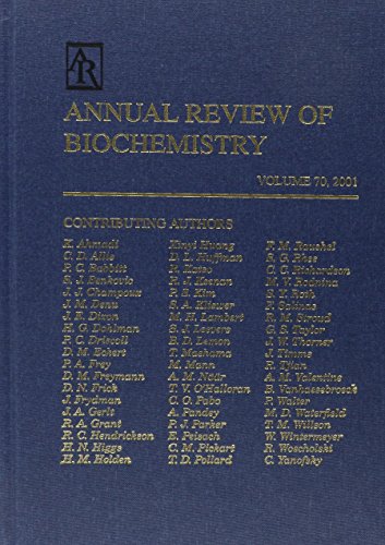 Beispielbild fr Annual Review of Biochemistry: 2001 zum Verkauf von Wonder Book