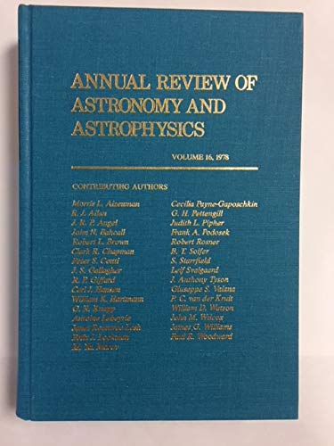 Stock image for Annual Review of Astronomy and Astrophysics for sale by GuthrieBooks