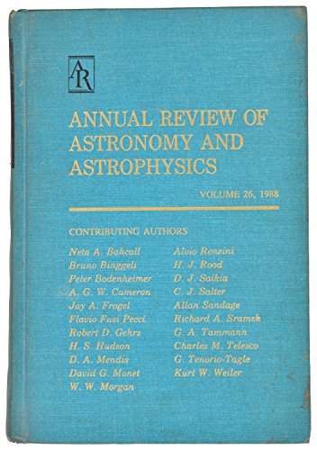 Beispielbild fr Annual Review of Astronomy and Astrophysics: 1988 (Annual Review of Astronomy & Astrophysics) zum Verkauf von HPB-Red