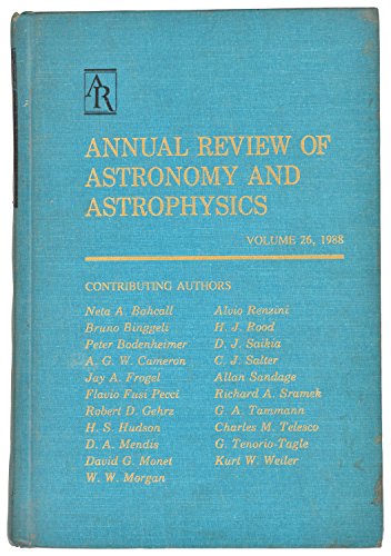 Stock image for Annual Review of Astronomy and Astrophysics: 1988 (Annual Review of Astronomy & Astrophysics) for sale by HPB-Red
