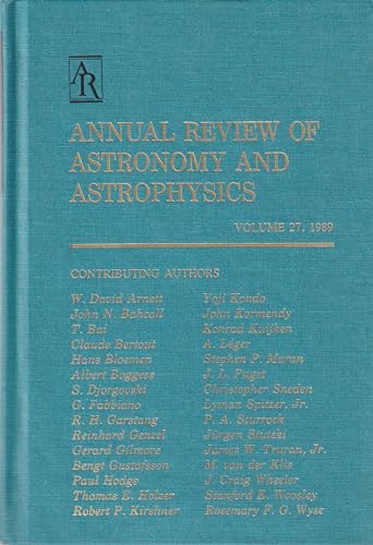 Stock image for Annual Review of Astronomy and Astrophysics: 1989 (Annual Review of Astronomy & Astrophysics) for sale by HPB-Red