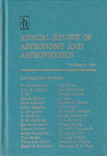 9780824309275: Annual Review of Astronomy and Astrophysics: 1989 (Annual Review of Astronomy & Astrophysics)