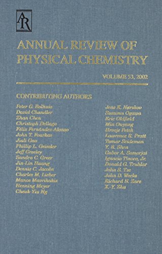 Imagen de archivo de Annual Review of Physical Chemistry: 2002: 53 a la venta por Phatpocket Limited