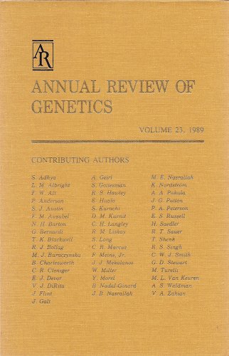 Imagen de archivo de Annual Review of Genetics a la venta por Better World Books