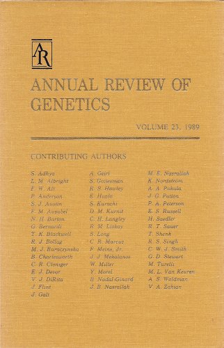 9780824312237: Annual Review of Genetics: 1989: 23