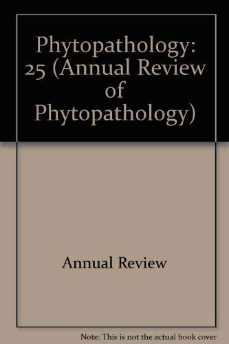 Imagen de archivo de Annual Review of Phytopathology: 1987 a la venta por Hawking Books