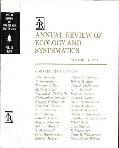 Beispielbild fr Annual Review of Ecology and Systematics: 1983 (Annual Review of Ecology, Evolution, and Systematics) zum Verkauf von Mythos Center Books