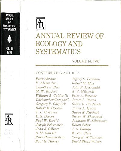 Stock image for Annual Review of Ecology and Systematics: 1983 (Annual Review of Ecology, Evolution, and Systematics) for sale by Mythos Center Books