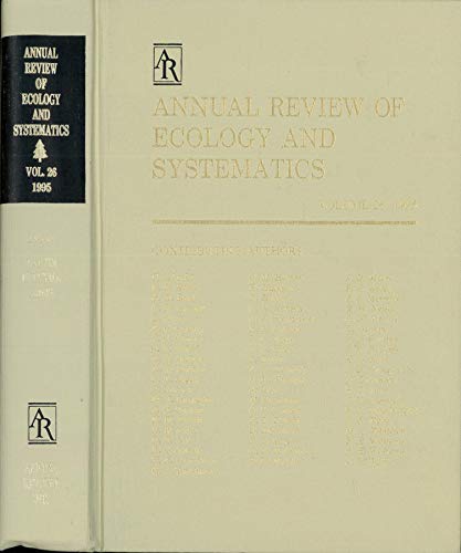 Imagen de archivo de Annual Review of Ecology and Systematics: Volume 26, 1995 a la venta por J. HOOD, BOOKSELLERS,    ABAA/ILAB