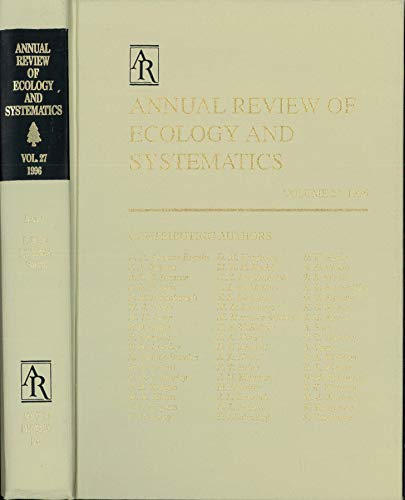 Stock image for Annual Review of Ecology and Systematics. Volume 27, 1996 for sale by Research Ink