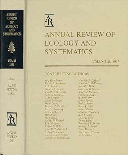 Annual Review of Ecology and Systematics. Volume 28, 1997