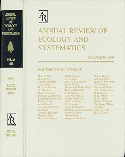 Stock image for Annual Review of Ecology and Systematics: 1999 (Annual Review of Ecology, Evolution, and Systematics) for sale by GuthrieBooks