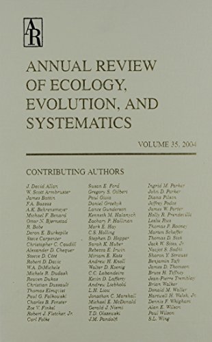 9780824314354: Annual Review of Ecology, Evolution, and Systematics 2004
