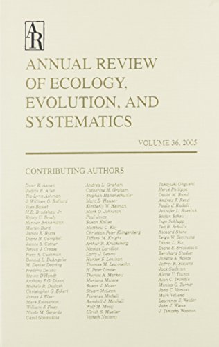 Beispielbild fr Annual Review of Ecology, Evolution, and Systematics zum Verkauf von Better World Books
