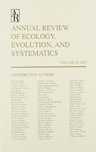 Stock image for Annual Review of Ecology, Evolution, and Systematics for sale by Better World Books