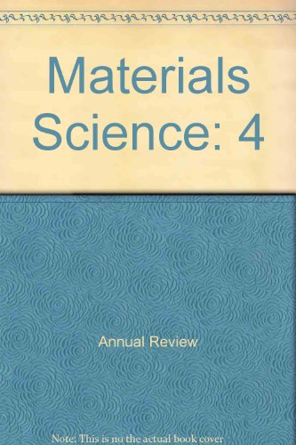 Beispielbild fr Annual Review of Materials Science zum Verkauf von Wonder Book