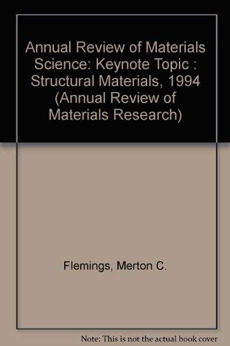 9780824317249: Keynote Topic (v.24, 1994) (Annual Review of Materials Science)