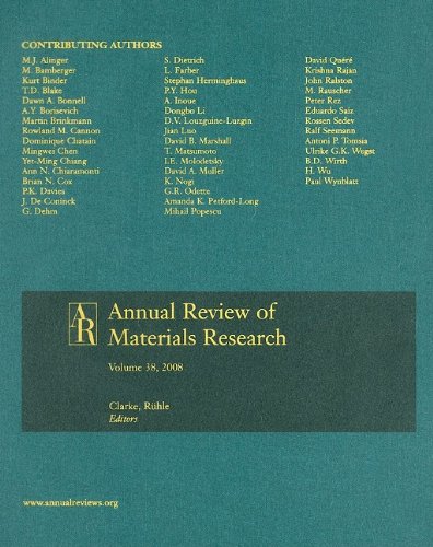 Imagen de archivo de Annual Review of Materials Research 2008 a la venta por Alplaus Books