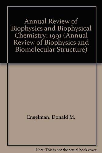 Imagen de archivo de Annual Review of Biophysics and Biomolecular Chemistry, Volume 20 (1991) a la venta por PsychoBabel & Skoob Books