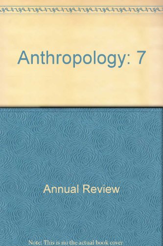 Stock image for Annual Review of Anthropology: 7 for sale by Wonder Book