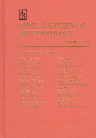 Imagen de archivo de Annual Review of Anthropology: 1997: 26 a la venta por Wonder Book