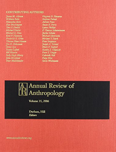 Beispielbild fr Annual Review of Anthropology zum Verkauf von Better World Books