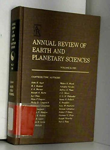 Stock image for Annual Review of Earth and Planetary Sciences. Volume 8, 1980 for sale by Research Ink