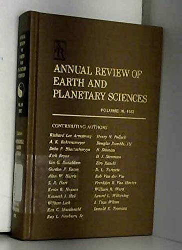 Beispielbild fr Annual Review of Earth and Planetary Sciences: 1982 (Annual Review of Earth & Planetary Sciences) zum Verkauf von Wonder Book